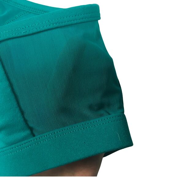 Fabletics‎ Sports Bra Portia Racerback Women's Medium Support Activewear Green - Picture 3 of 11